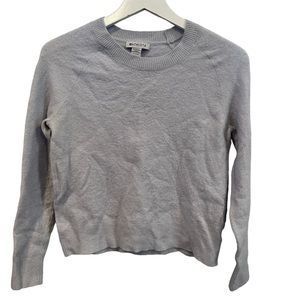 Athleta Women's Size XS small Wool Pullover crew Sweater bray blue pull over